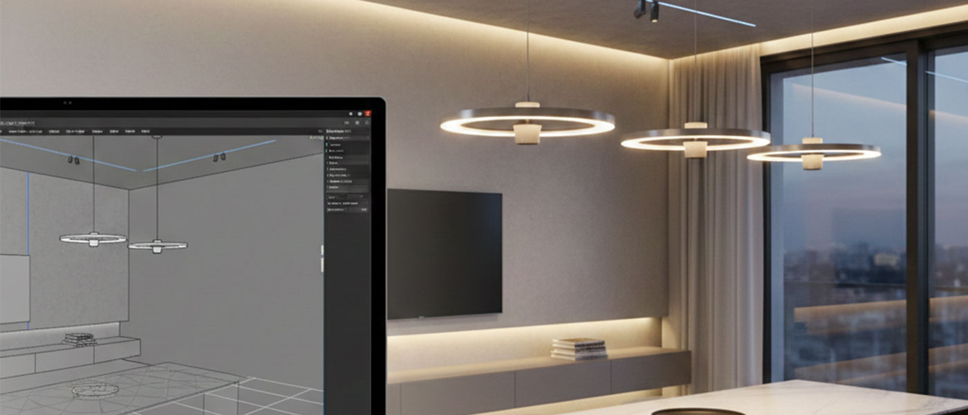 3D Lichtplanung Besprechungsraum